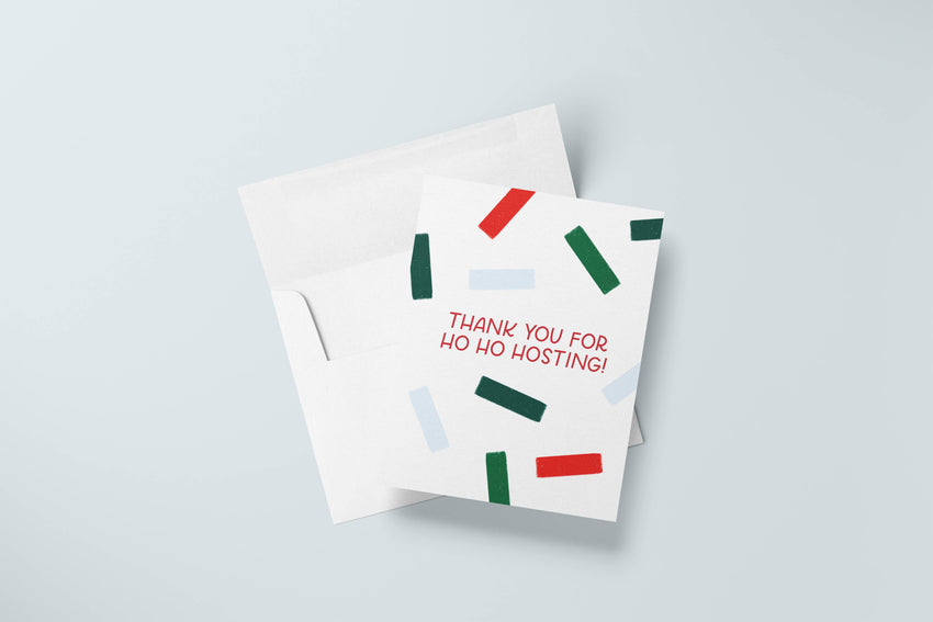 Ho Ho Hosting Holiday Card | Hostess Gift, Host Thank You