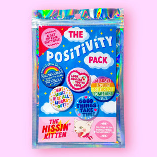 The Positivity Pack - Fun buttons for bags, coats or wherever!