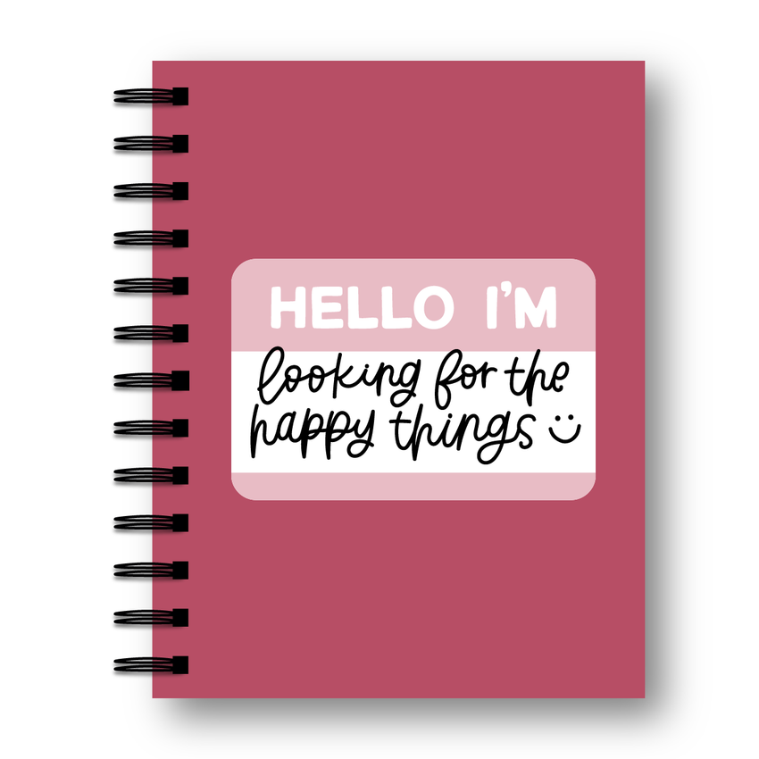 Hello / Happy Things | Mini Daily Gratitude Journal