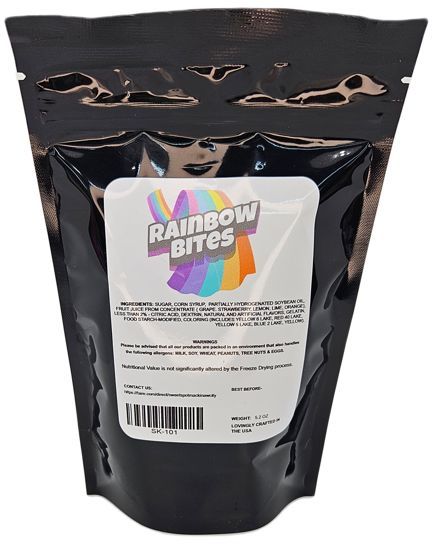 Freeze Dried Skittles Sour -5.2oz- Made in Michigan!