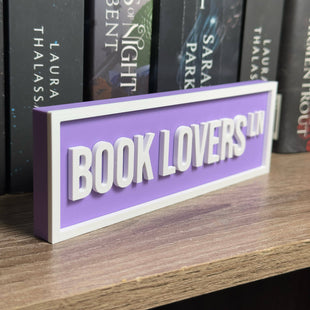 Book Lovers Street Sign | Bookshelf Decor