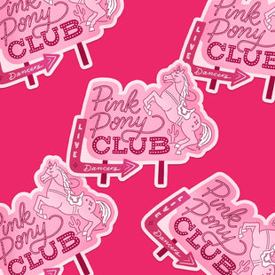 Pink Pony Club Vintage Sign Chappell Roan Inspired Vinyl Sticker