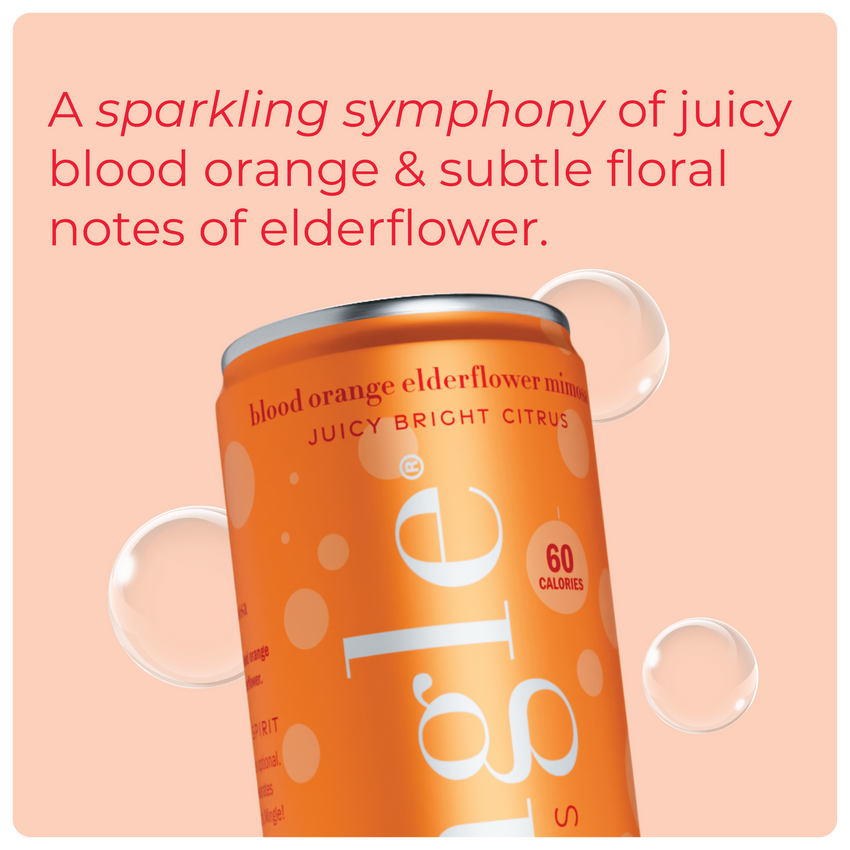 Blood Orange Mimosa - 4 pack Mocktail Cans