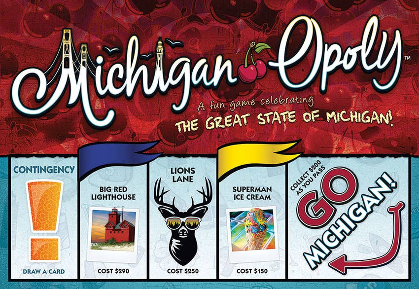 Michigan-Opoly Board Game