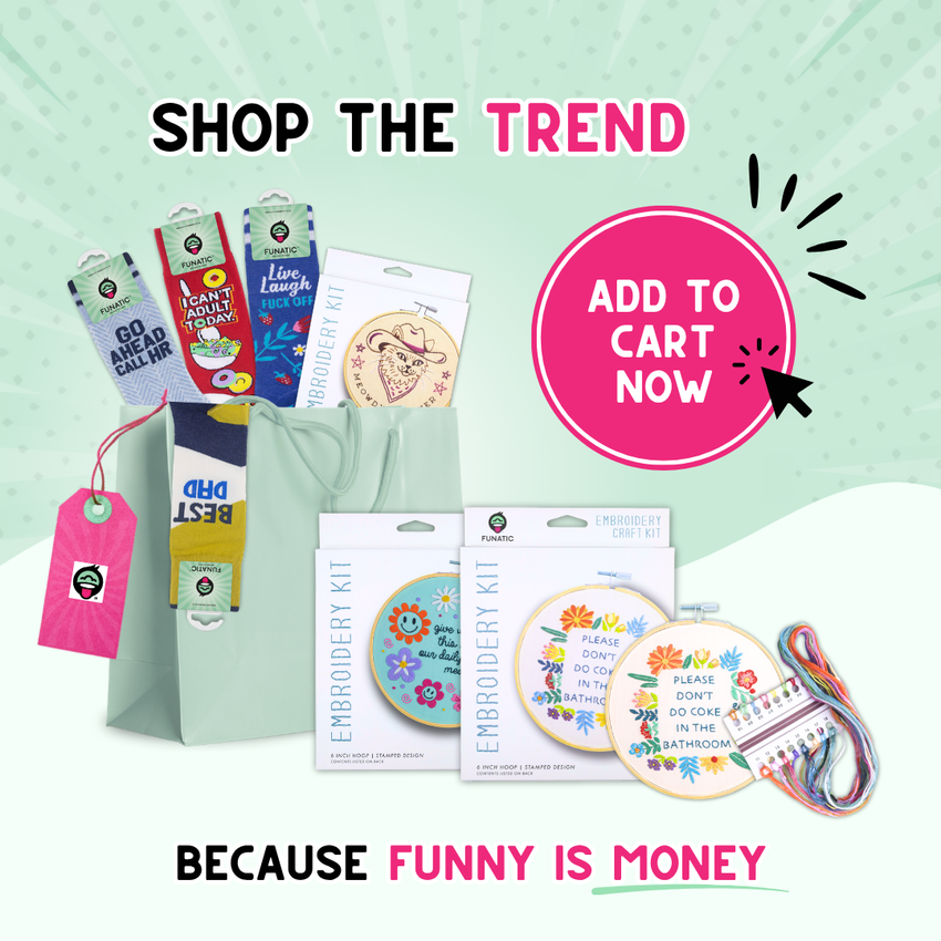 You're Doing Amazing Sweetie | 6" Embroidery Kit | Craft Kit