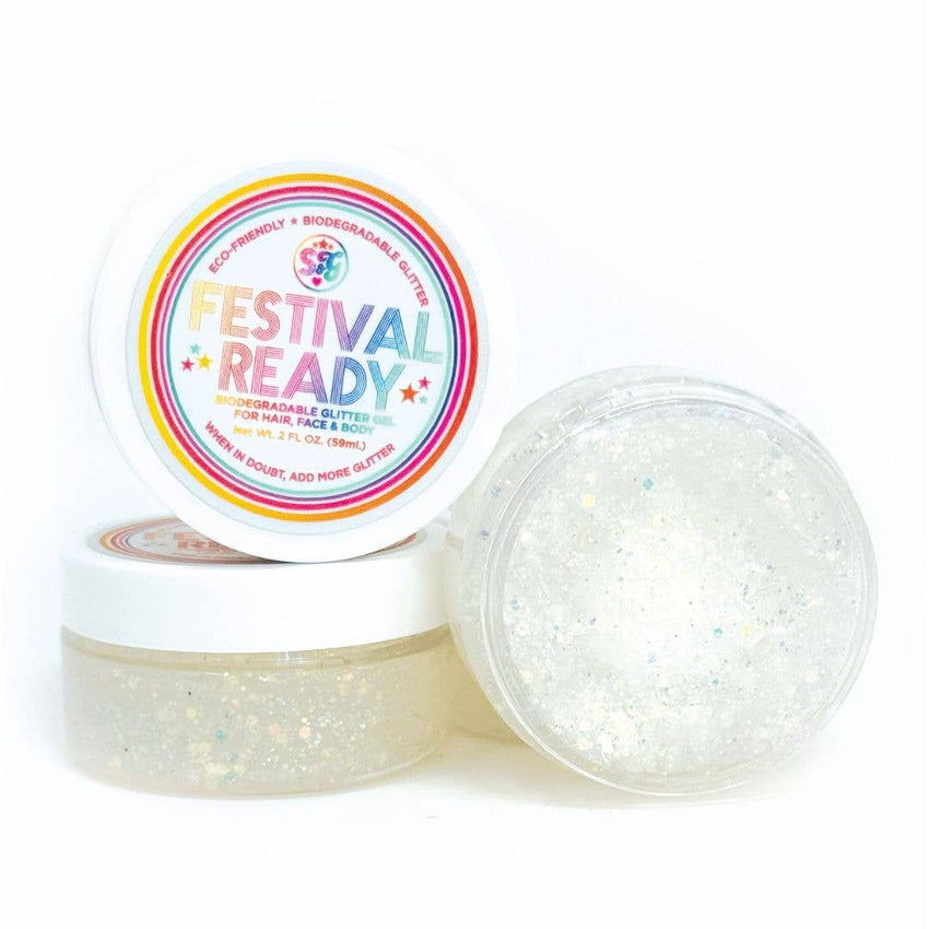 Festival Ready Glitter Gel - Silver Glitter