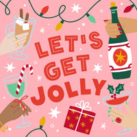 Holiday Cocktail Napkins | Let's Get Jolly - 20ct