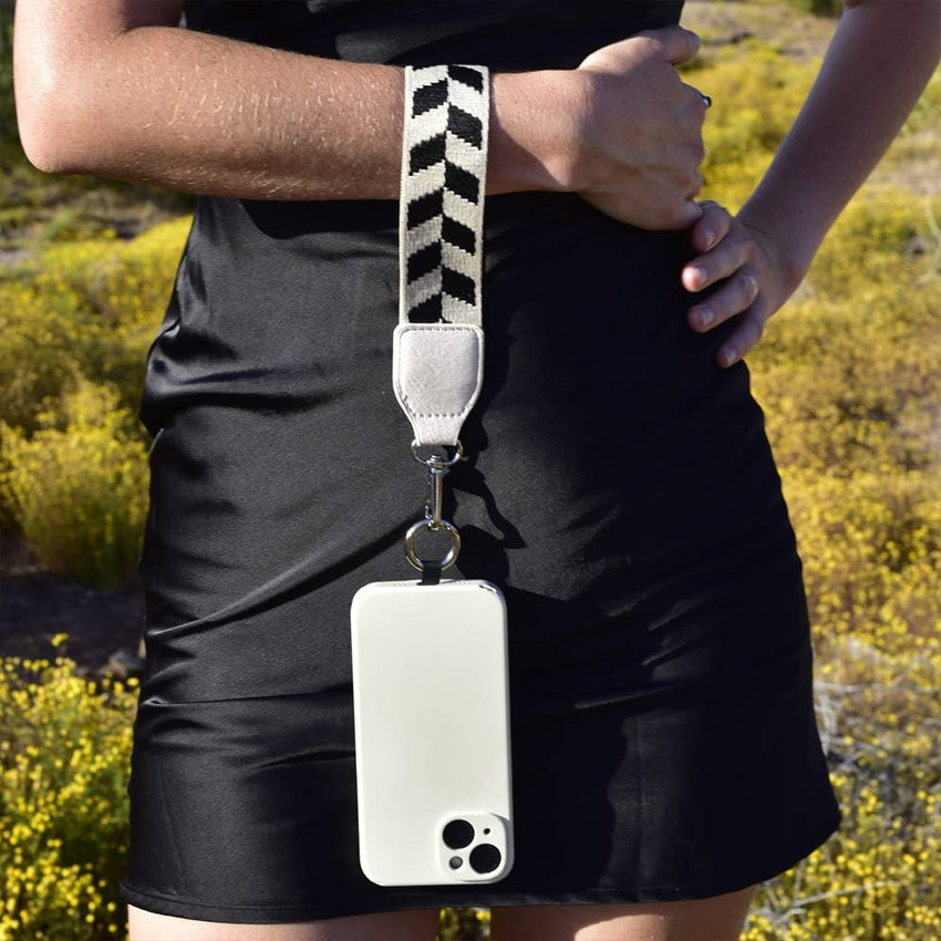 Clip & Go Strap with Zippered Pouch – Chevron Collection
