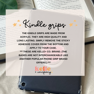 Kindle accessories | bookish kindle grip | kindle case stand