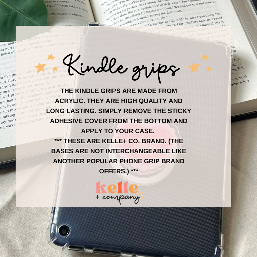Love Locket - Kindle accessories | bookish kindle grip | kindle case stand