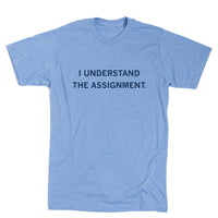 I Understand The Assignment - Blue T-Shirt