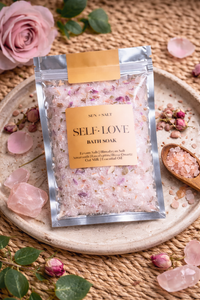 Self-Love Single Use Bath Soak | Rose Quartz | Spa Day