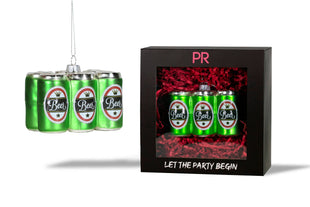 Party Rock | Beer 6-Pack Glass Ornament