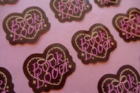 Brown Book Lover Sticker