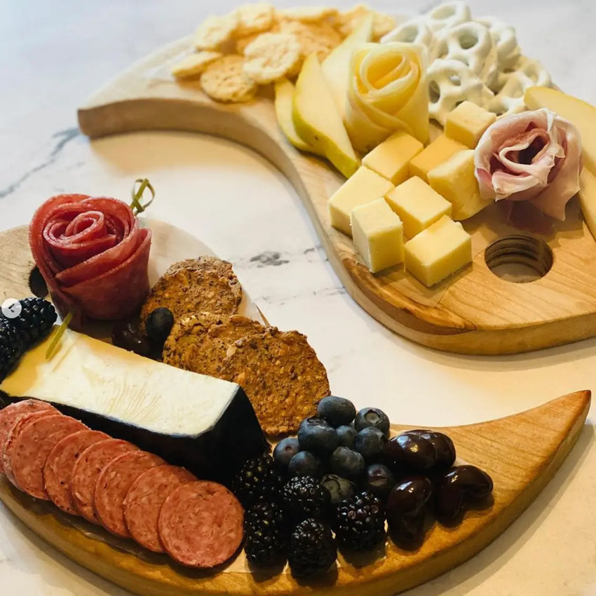 Yin Yang Charcuterie or Cheese Board - 2 piece board