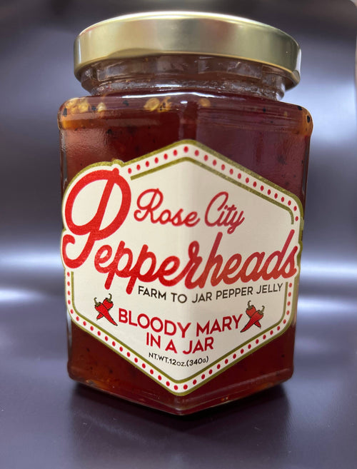 Bloody Mary in a Jar - Savory Tomato Pepper Jam Jelly