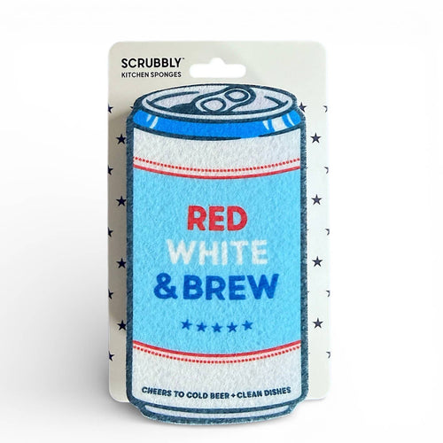 Beer Scrubbly - Patriotic Blue