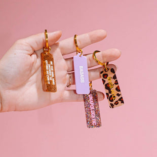 Unapologetic Rectangle Keychain