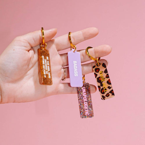 Unapologetic Rectangle Keychain