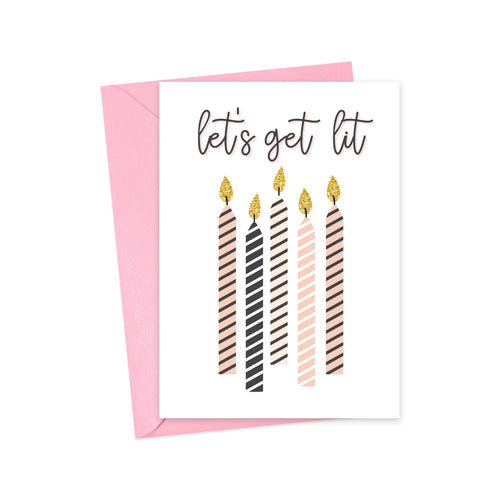 Lit Funny Birthday Card for Her Greeting Cards for Women