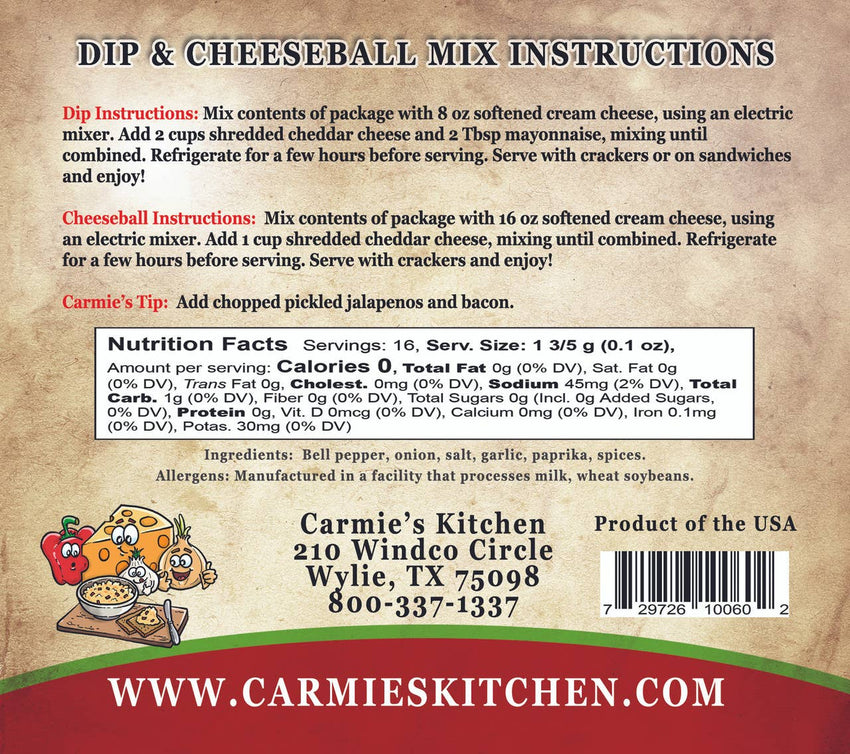 Pimento Cheese Dip & Cheeseball Mix