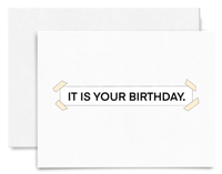 The Office It Is Your Birthday. Banner Birthday Card