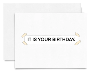 The Office It Is Your Birthday. Banner Birthday Card