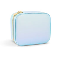 Mini Rectangle Travel Jewelry Organizer - Iridescent Blue