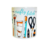 Crafty Bitch l Artist l Crafter l Art Teacher Mug NEW