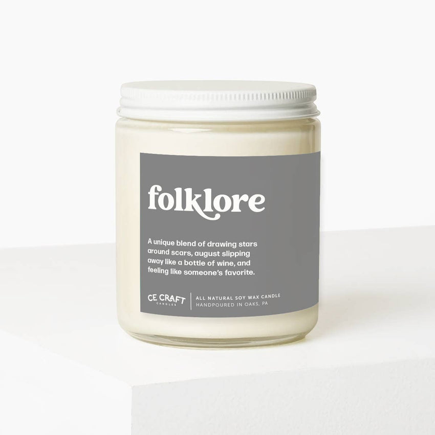 Folklore Scented Candle - Taylor Swift Themed Candle Gift