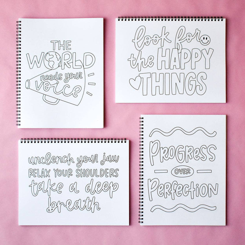 Words To Live By Coloring Book | Quotes and Encouragement