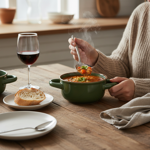 Vikko - Alpine, Serving Bowl with Handles, Green, 15 oz