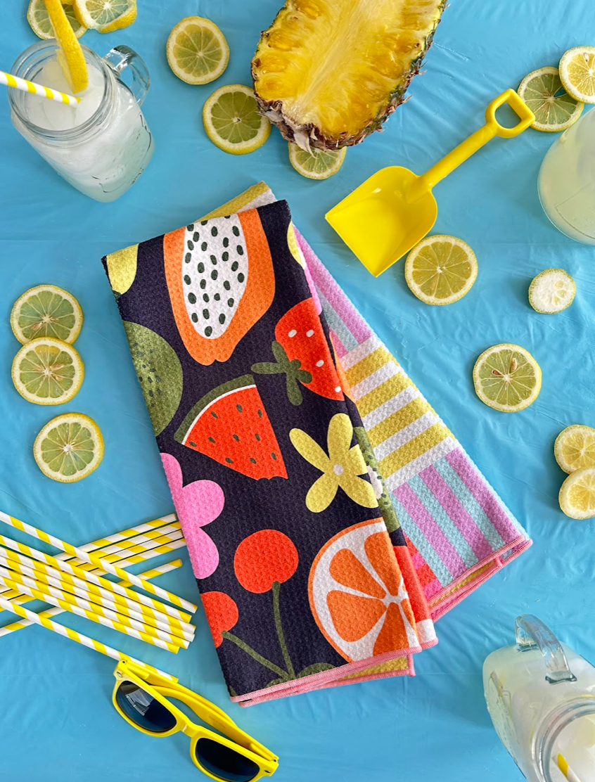 Kitchen Towel | Fruit Basket Bright, fun Towel