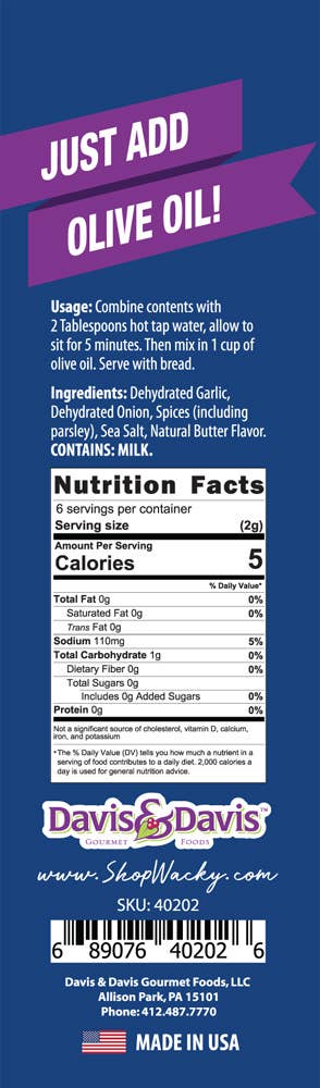 Garlic Butter Oil Stick Mix .4oz