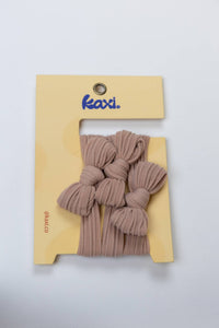 KAXI Bow Hair Ties — No-Damage Nylon Hair Ties