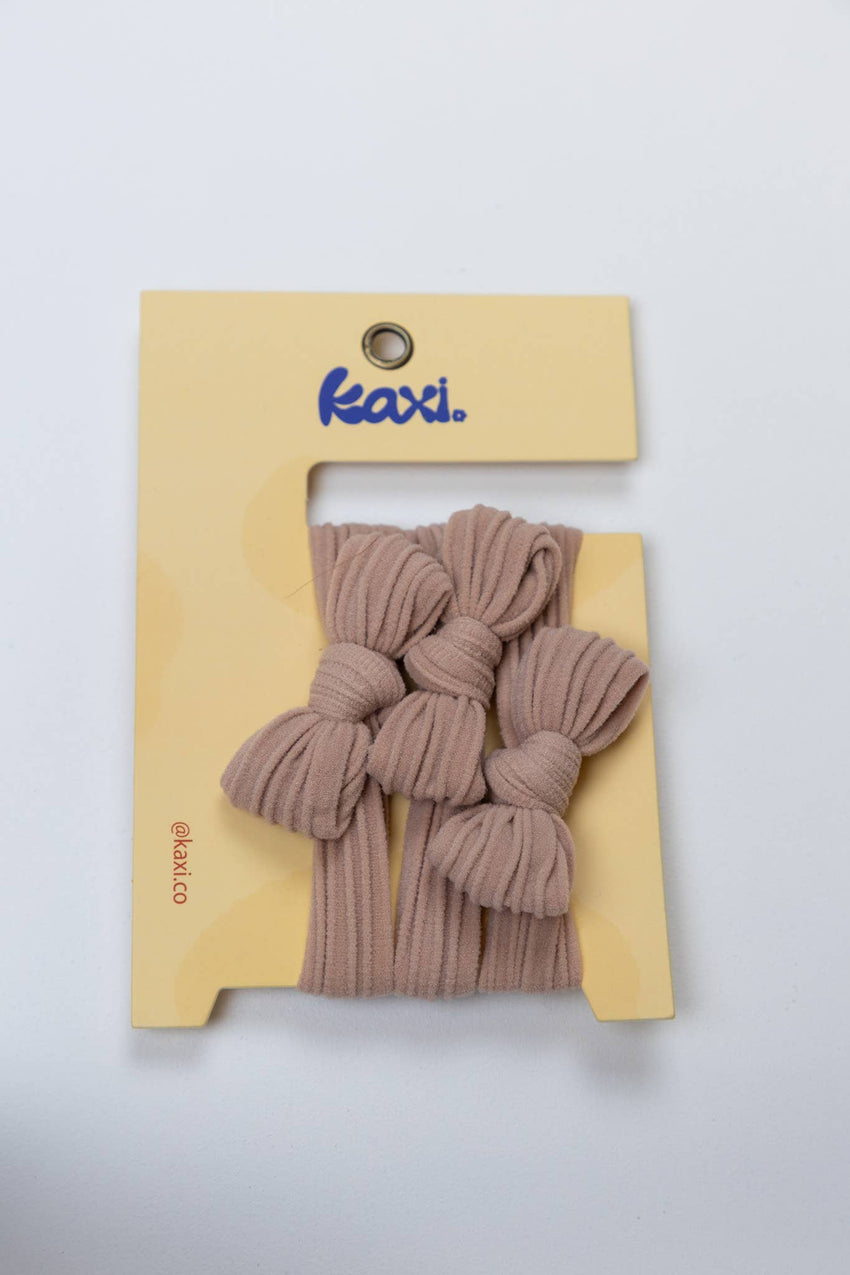 KAXI Bow Hair Ties — No-Damage Nylon Hair Ties