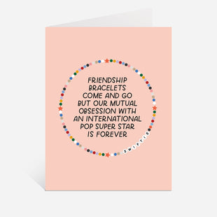 Pop Super Star Card | Swiftie Fan Gift, Friendship Bracelet