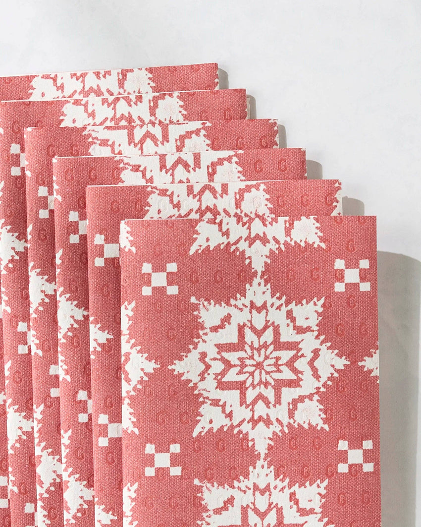 Iceflower Red Not Paper Towel - Set of 6