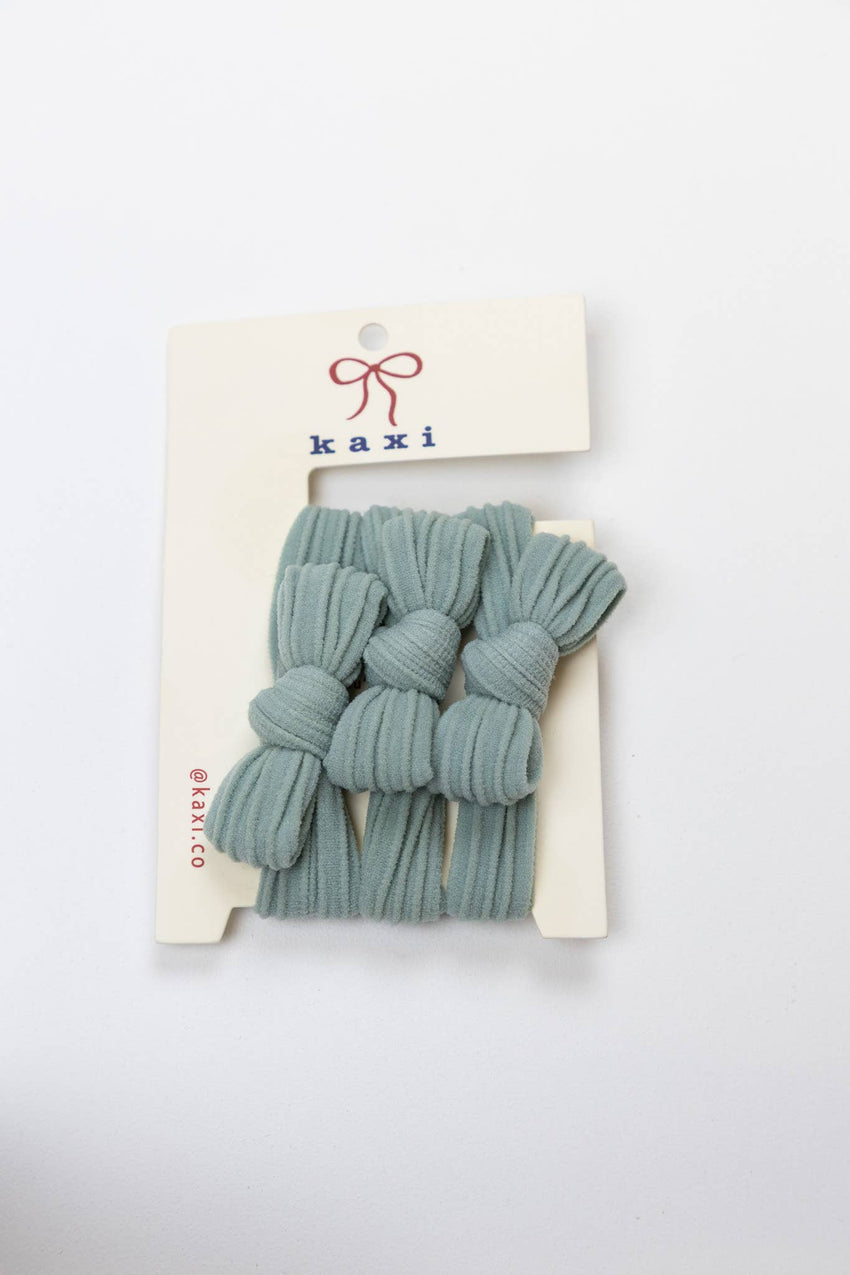 KAXI Bow Hair Ties — No-Damage Nylon Hair Ties