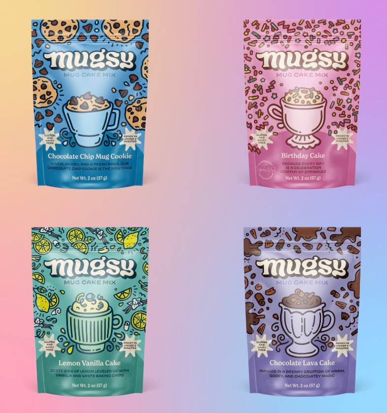 Mugsy Mug Cake Mixes - Fun Gift with a Mug!