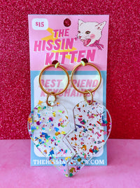 Best Friend Confetti Keychains