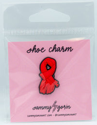 Red Scarf Shoe Charm - Swiftie Shoe Charms