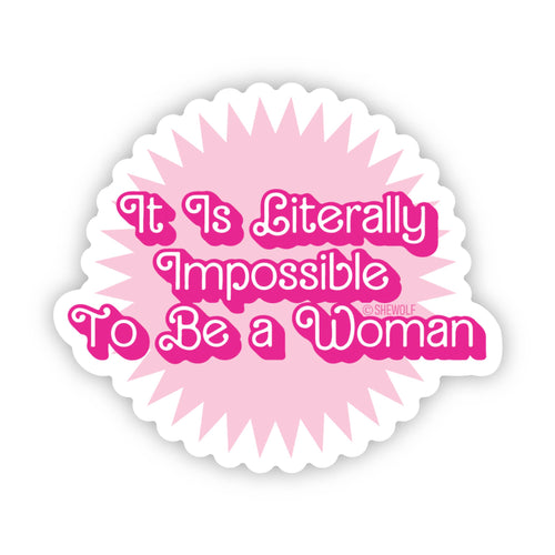 SALE! Barbie Movie Feminist Quote Vinyl Sticker