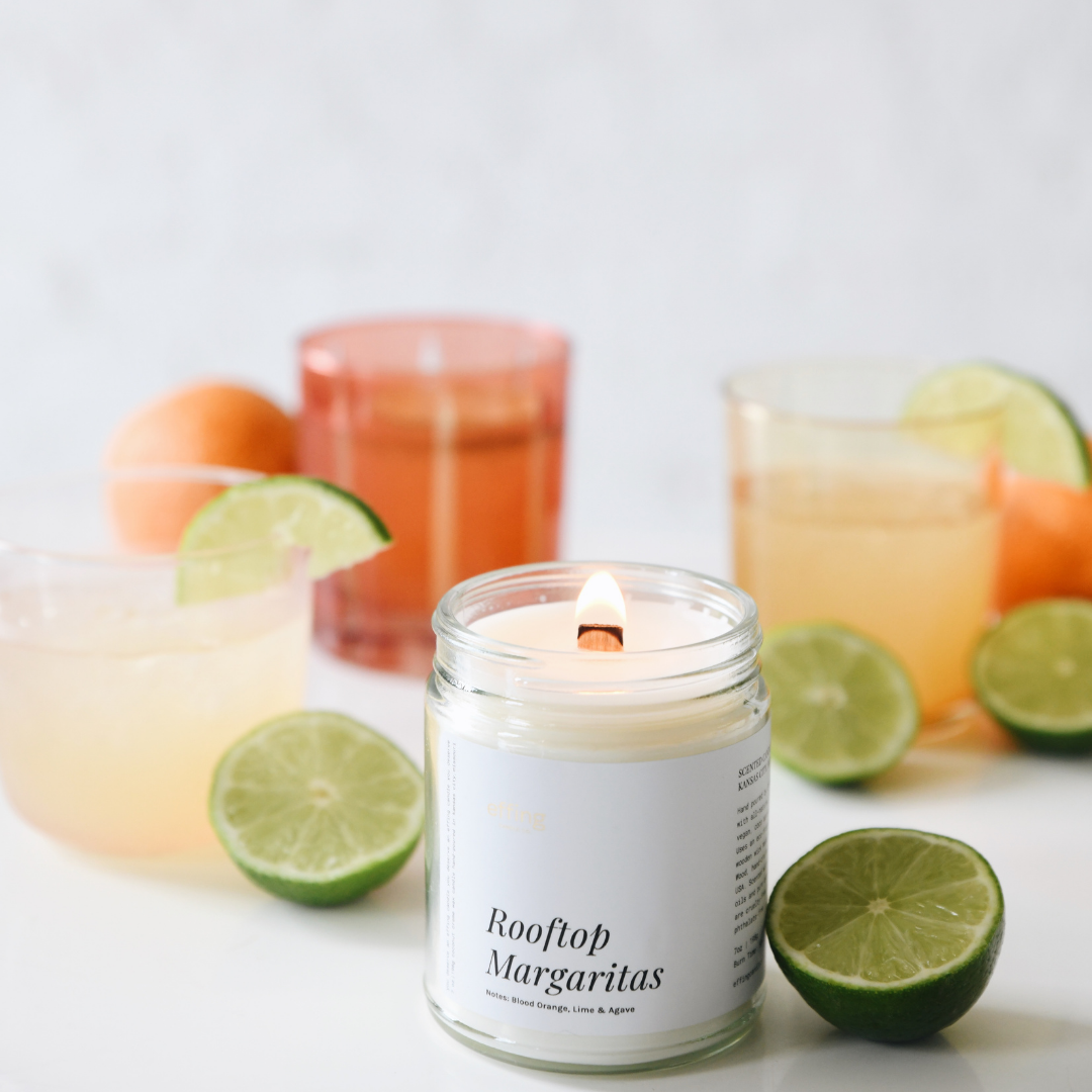 Rooftop Margaritas Wooden Wick Candle