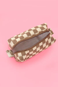 CHECKER MAKEUP COSMETIC POUCH BAG | Gift for her or teens!