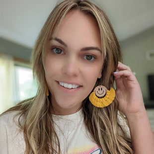 Happy Macrame Earrings