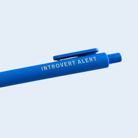 Introvert Alert Gel Pen | Gift For Homebody