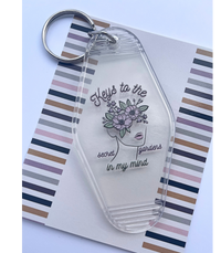Taylor Swift inspired keychain|secret gardens in my mind