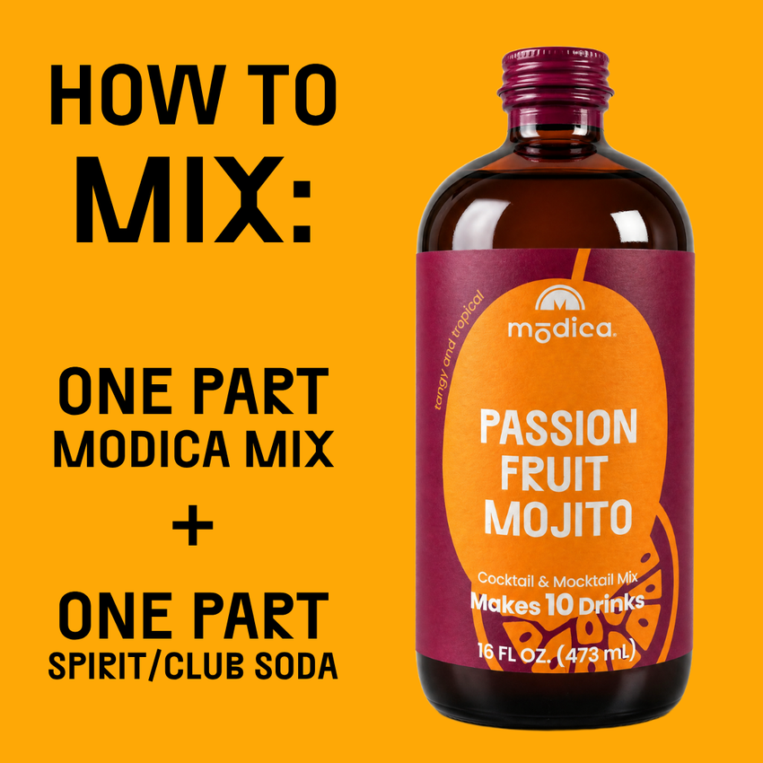 Passionfruit Mojito Cocktail & Mocktail Mix + Kit