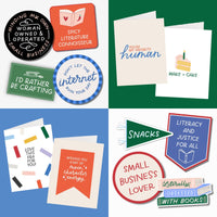 Shopping Small Helps Us All Waterproof Sticker